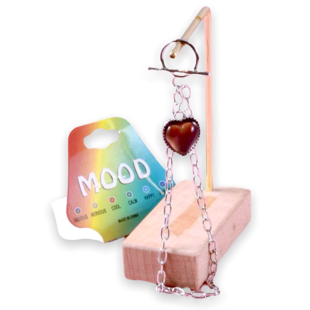 New Y2K Sterling Silver Temperature Heart Charm Mood OT Buckle Chain Bracelet - Picture 4 of 13